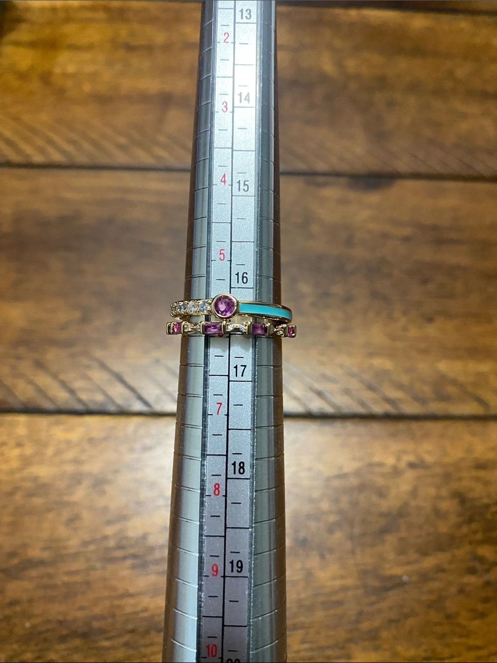 Bomb Party OG Originals Ring - Lab Created Rose Corundum - Gold Plating - 6